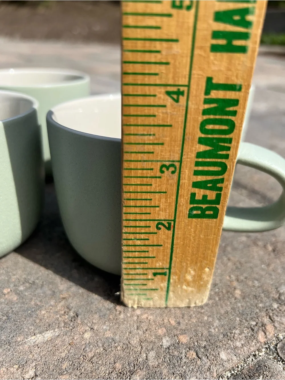 West Elm Kaloh Stoneware Mugs — Sage Green, Set of 4 by Aaron Probyn